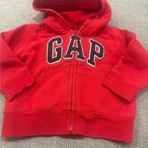 GAP Kids Bright Red Zip-Up Hoodie